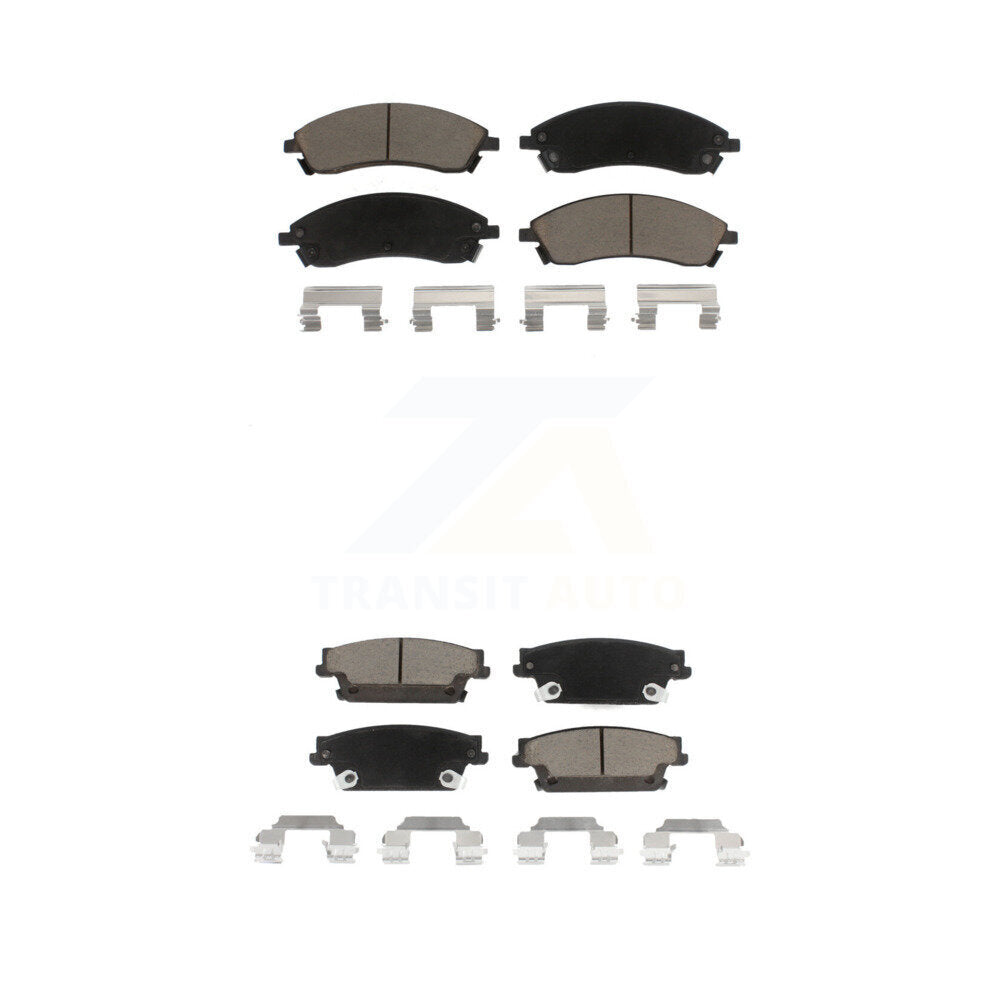 Kit de plaquettes de frein en céramique avant et arrière, pour Cadillac CTS SRX STS KCX-100416