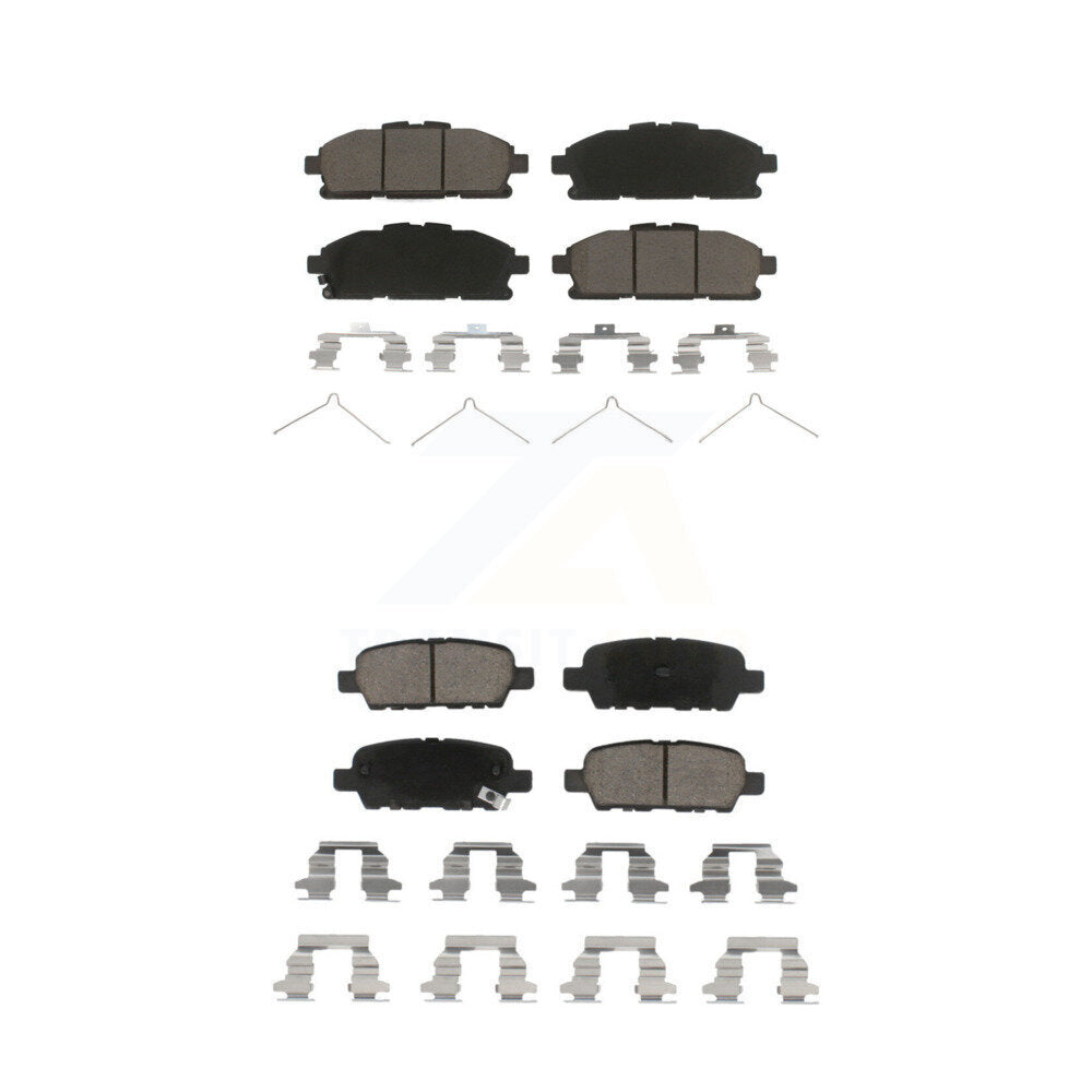 Kit de plaquettes de frein en céramique avant et arrière pour Nissan Quest 2011-2017 KCX-100428