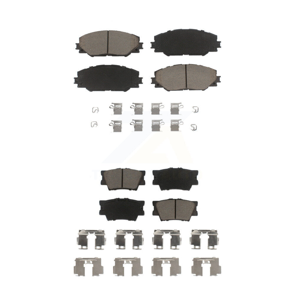 Kit de plaquettes de frein en céramique avant et arrière, pour Toyota RAV4 Matrix Pontiac Vibe KCX-10042