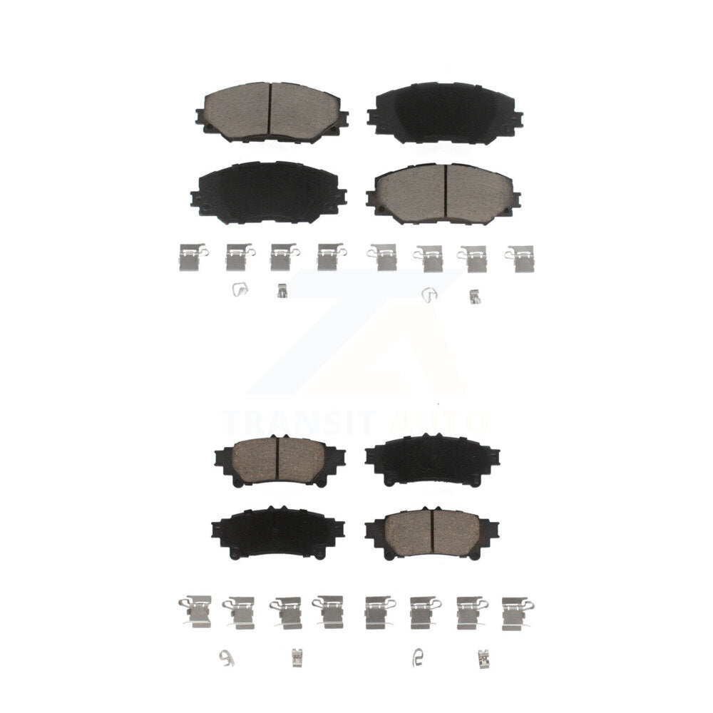 Kit de plaquettes de frein en céramique avant et arrière, pour Toyota Prius V 2012 – 2018 KCX-100439