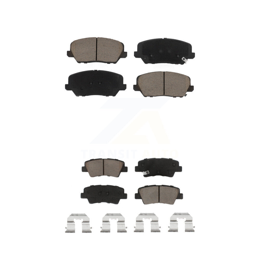 Kit de plaquettes de frein en céramique avant et arrière, pour Kia Forte Forte5 2017 – 2018 KCX-100442