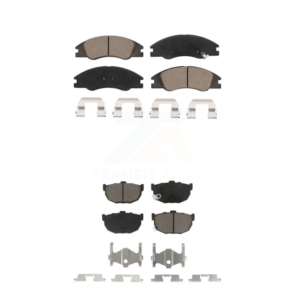 Kit de plaquettes de frein en céramique avant et arrière, pour Kia Spectra Spectra5 KCX-100445