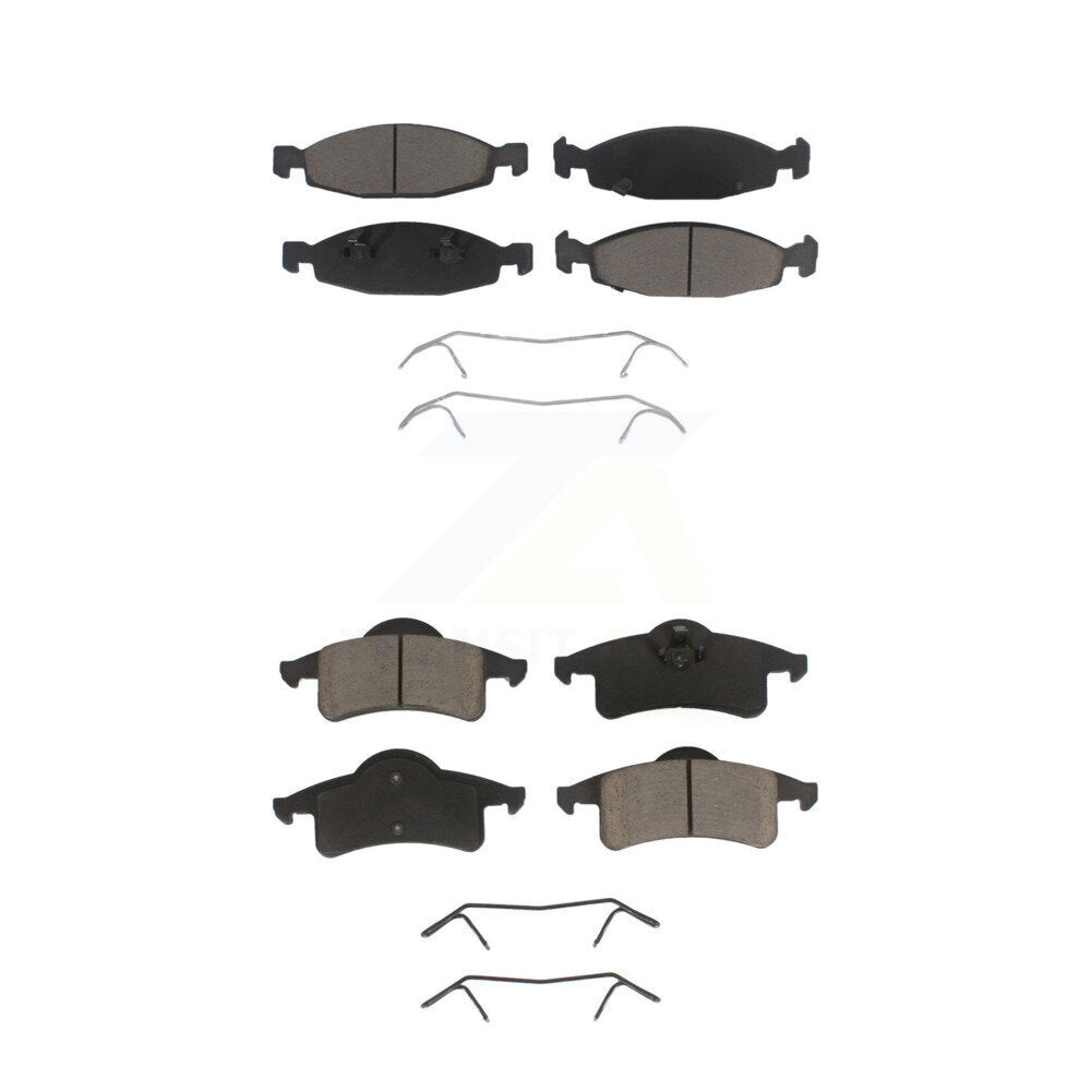 Kit de plaquettes de frein en céramique avant et arrière, pour Jeep Grand Cherokee KCX-100446