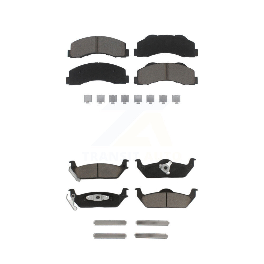 Kit de plaquettes de frein en céramique avant et arrière pour Ford F-150 2010-2011 KCX-100459