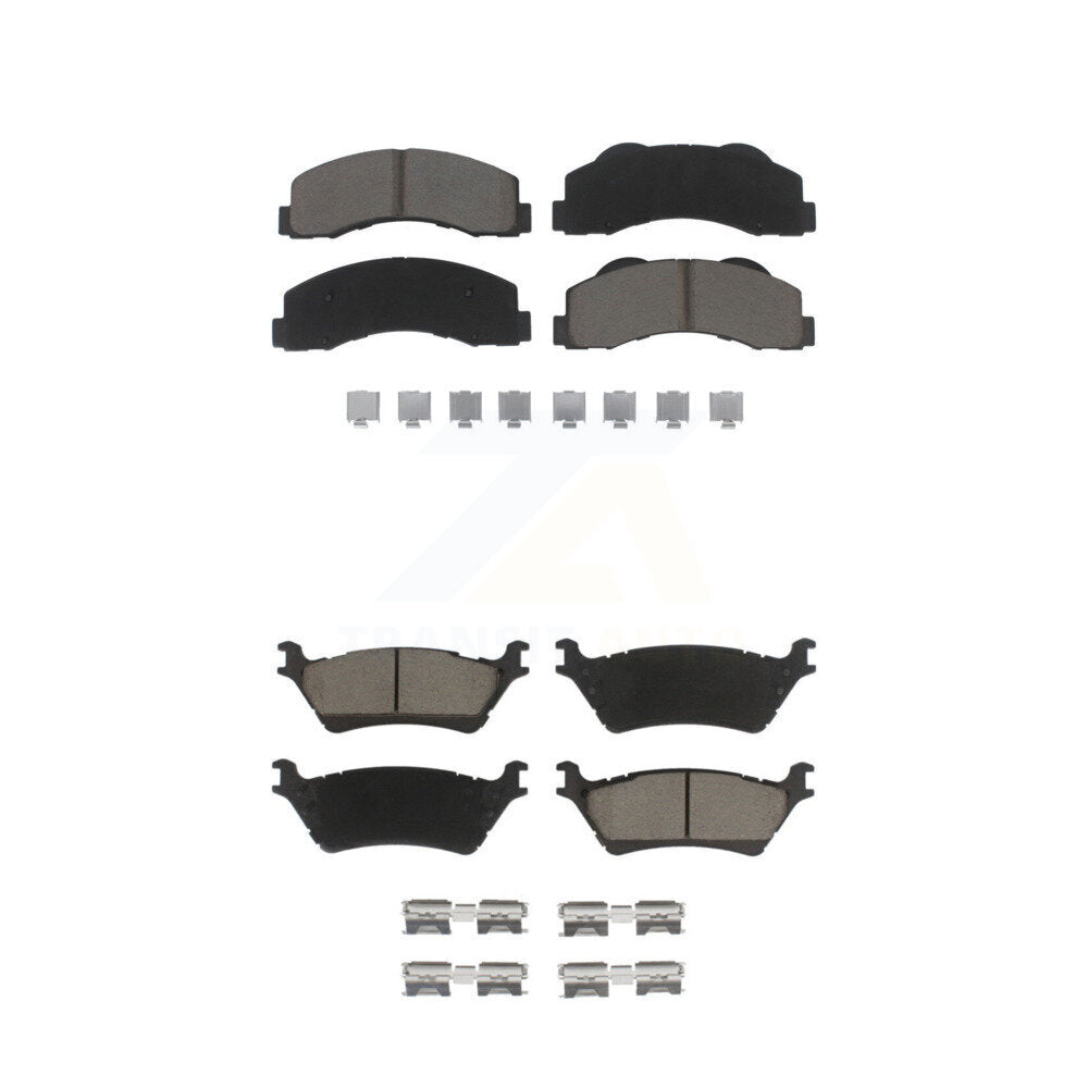 Kit de plaquettes de frein en céramique avant et arrière pour Ford F-150 KCX-100460