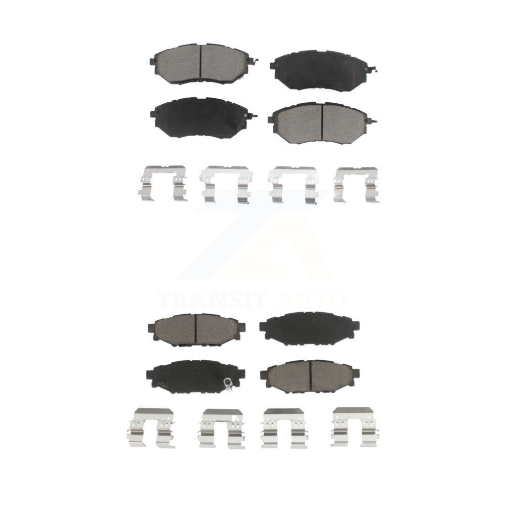 Kit de plaquettes de frein en céramique avant et arrière pour Subaru WRX KCX-100463