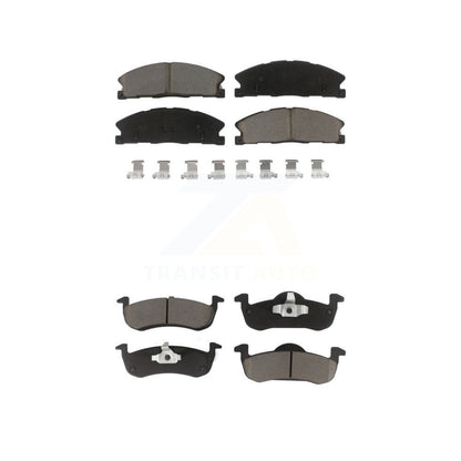 Kit de plaquettes de frein en céramique avant et arrière pour Lincoln MKT KCX-100473