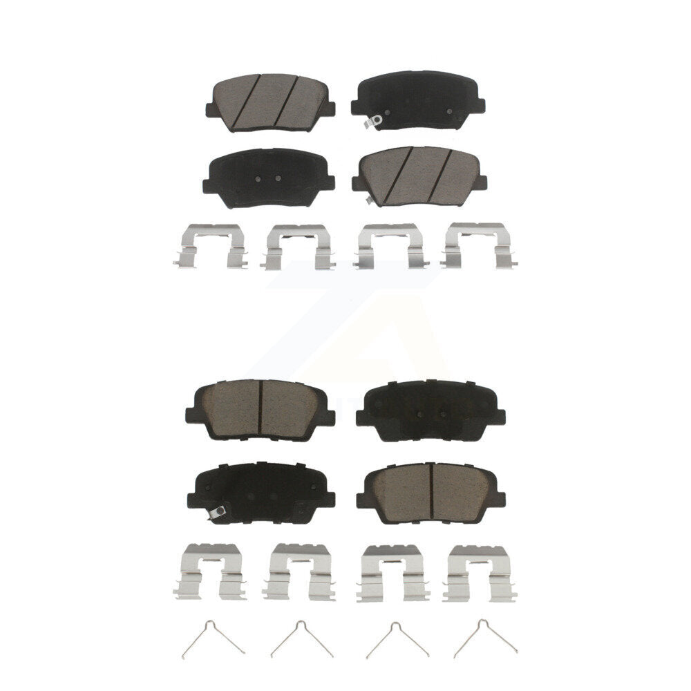 Kit de plaquettes de frein en céramique avant et arrière, pour Kia Sorento 14-15, avec étrier peint en rouge