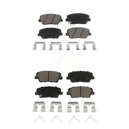 Kit de plaquettes de frein en céramique avant et arrière, pour Kia Sorento 14-15, avec étrier peint en rouge