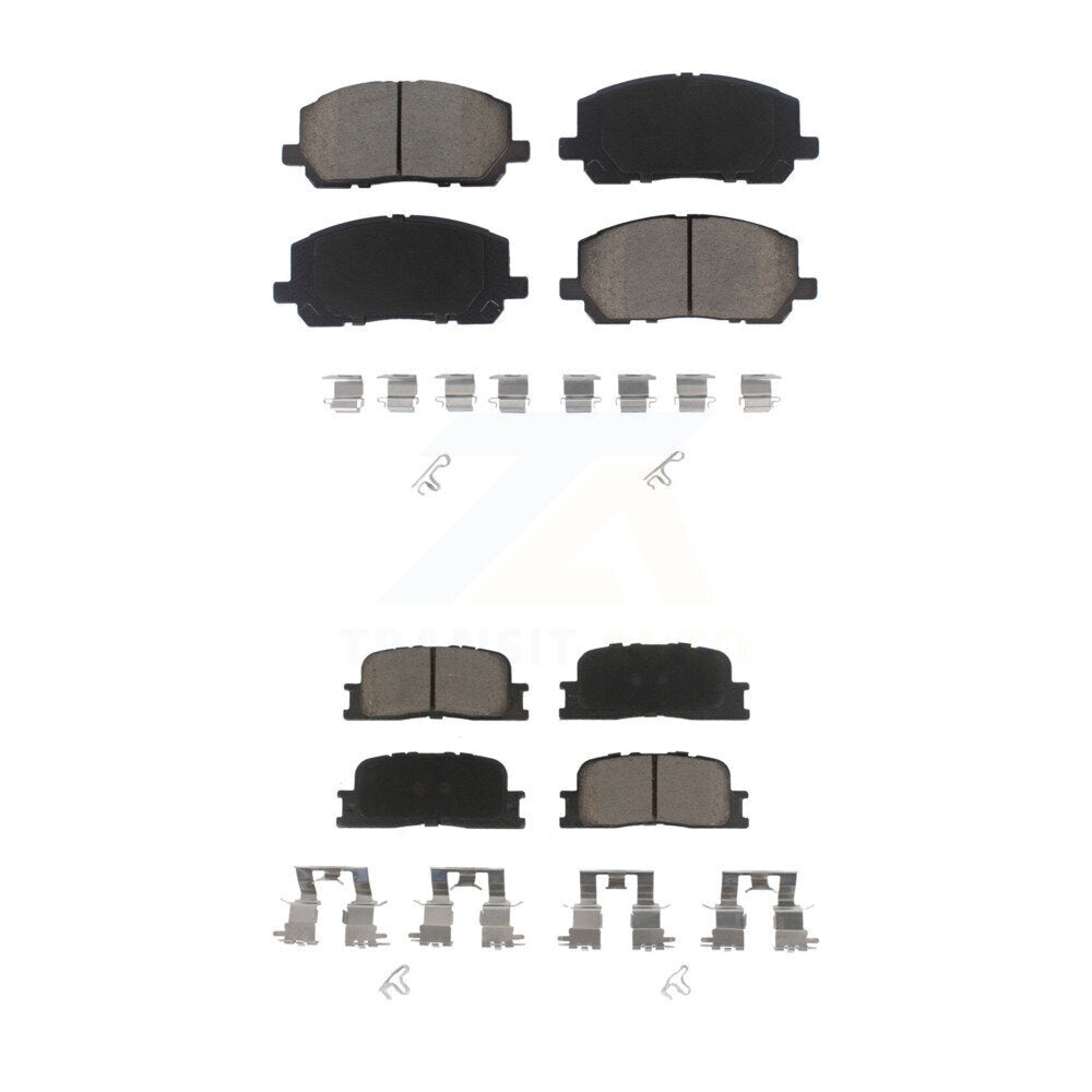 Kit de plaquettes de frein en céramique avant et arrière, pour Toyota Highlander 2001 – 2003 KCX-100487
