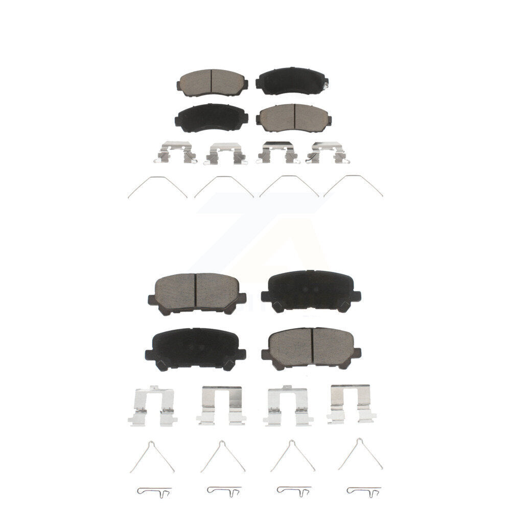 Kit de plaquettes de frein en céramique avant et arrière pour Honda Odyssey 2011-2017 KCX-100491