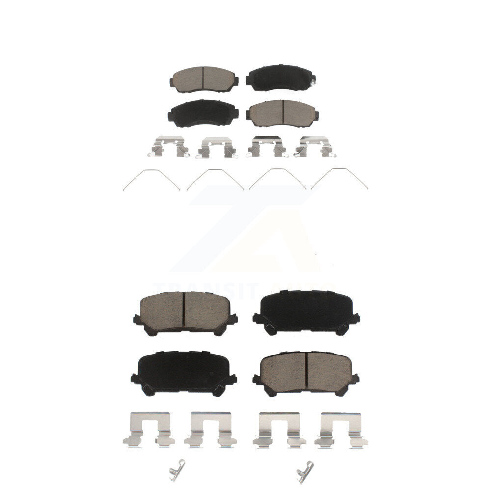 Kit de plaquettes de frein en céramique avant et arrière pour Honda Passport 2019 – 2024 KCX-100492