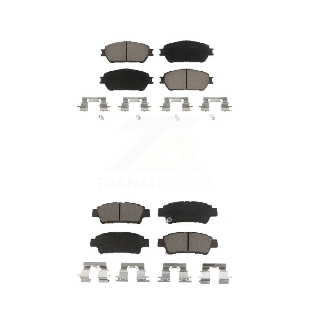 Kit de plaquettes de frein en céramique avant et arrière, pour Toyota Sienna 2004 – 2010 KCX-100499