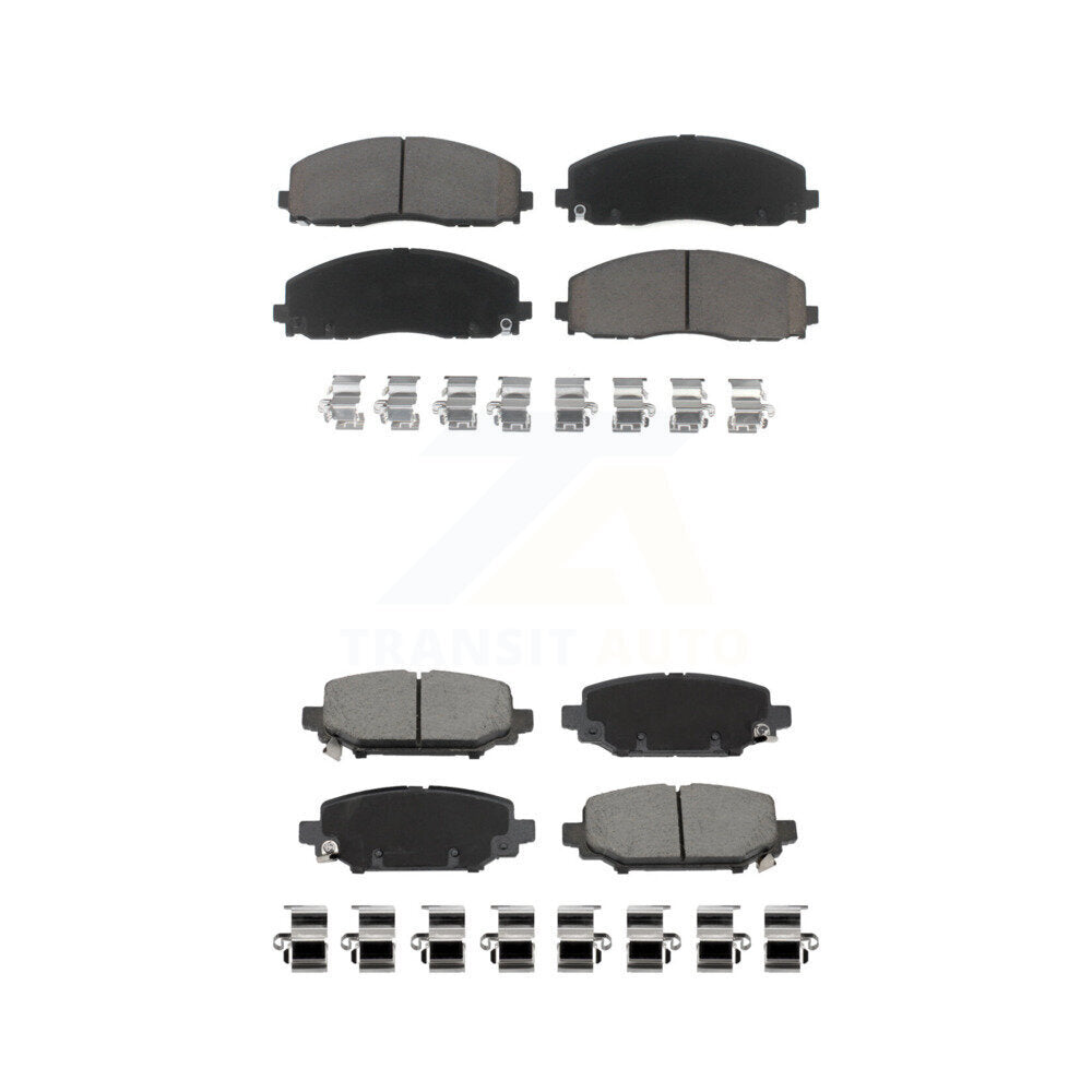 Kit de plaquettes de frein en céramique avant et arrière pour Jeep Wrangler KCX-100544