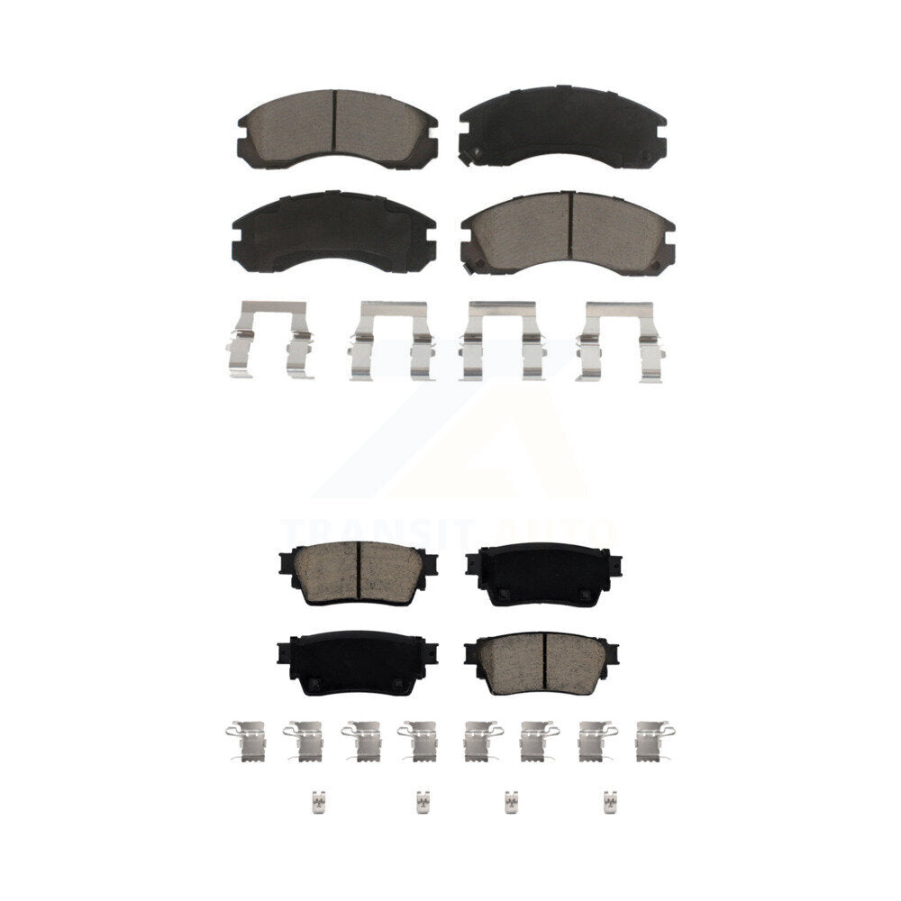 Kit de plaquettes de frein en céramique avant et arrière, pour Mitsubishi Outlander PHEV KCX-100553
