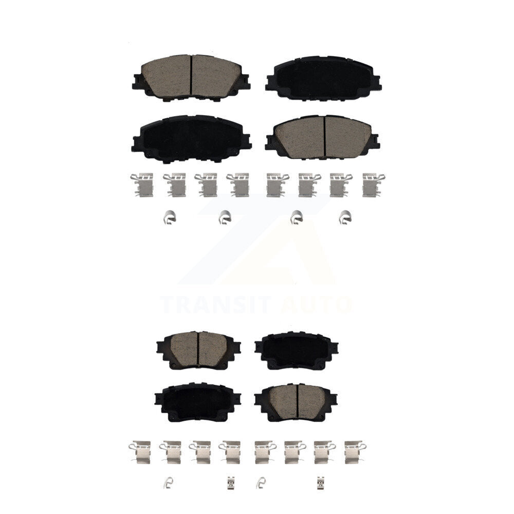 Kit de plaquettes de frein en céramique avant et arrière, pour Toyota Corolla KCX-100556