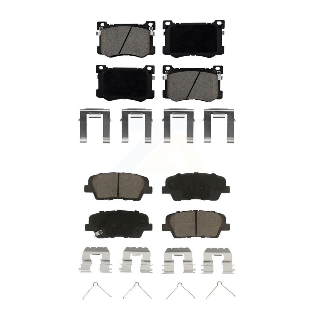 Kit de plaquettes de frein en céramique avant et arrière pour Genesis G80 2018 3,3 l KCX-100576
