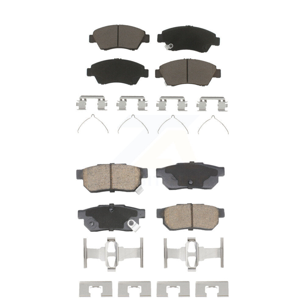 Kit de plaquettes de frein en céramique avant et arrière, pour Honda Fit Civic del Sol KCX-100607