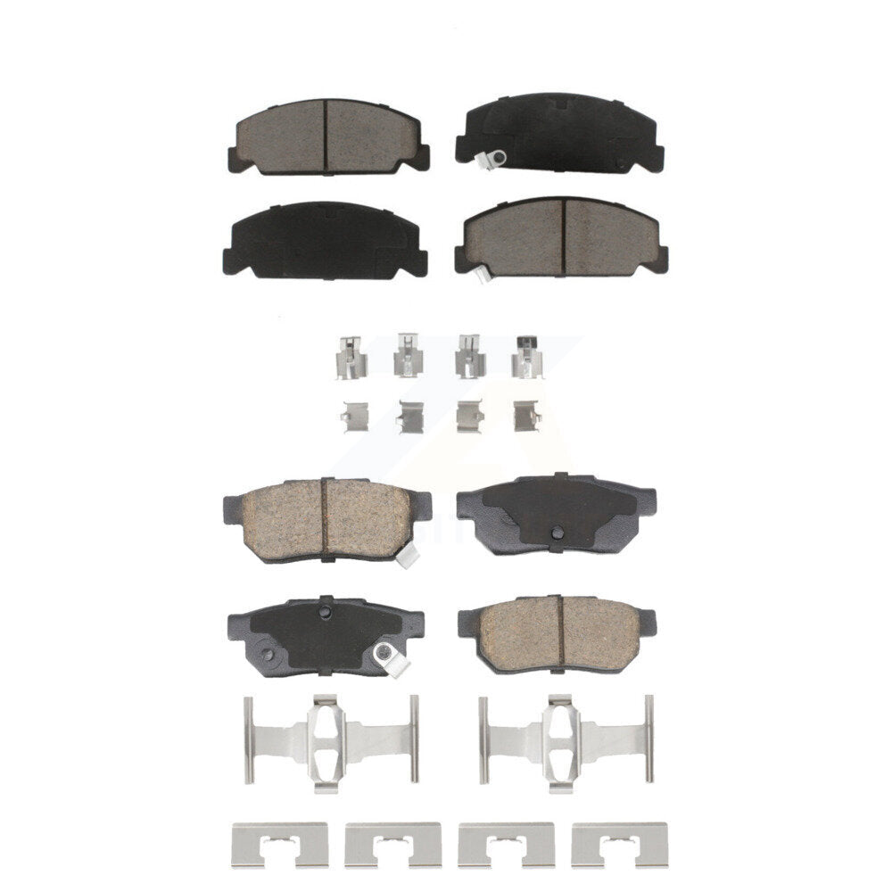 Kit de plaquettes de frein en céramique avant et arrière, pour Honda Civic del Sol KCX-100609