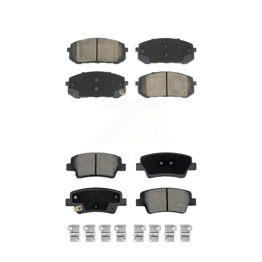 Kit de plaquettes de frein en céramique avant et arrière, pour Hyundai Elantra avec stationnement manuel