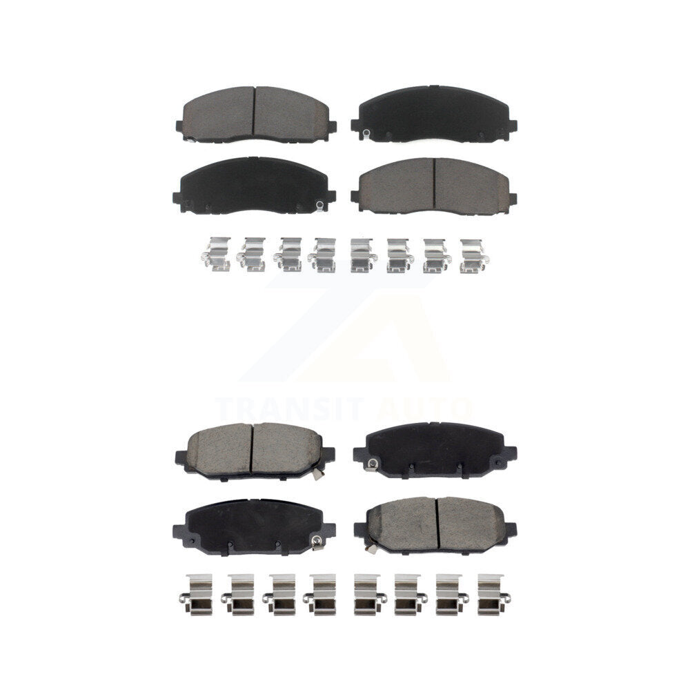 Kit de plaquettes de frein en céramique avant et arrière pour Jeep Wrangler KCX-100659