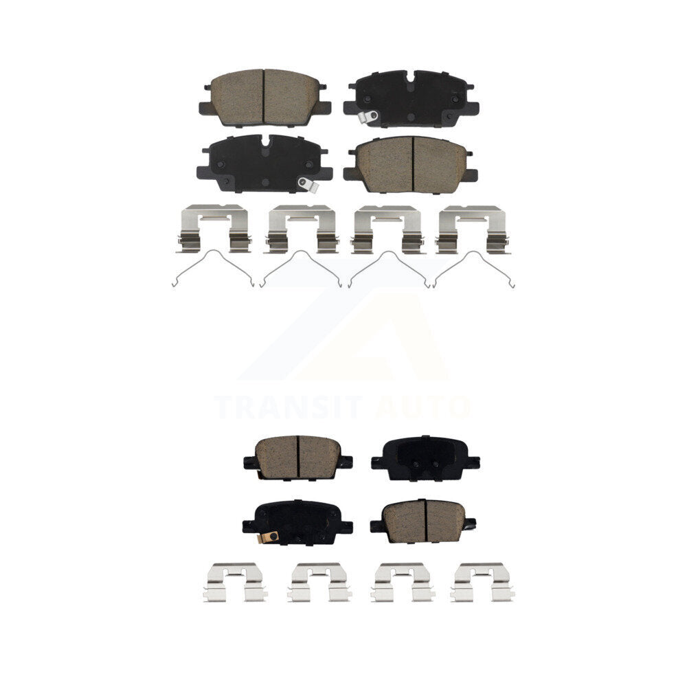 Kit de plaquettes de frein en céramique avant et arrière, pour Chevrolet Malibu avec stationnement manuel