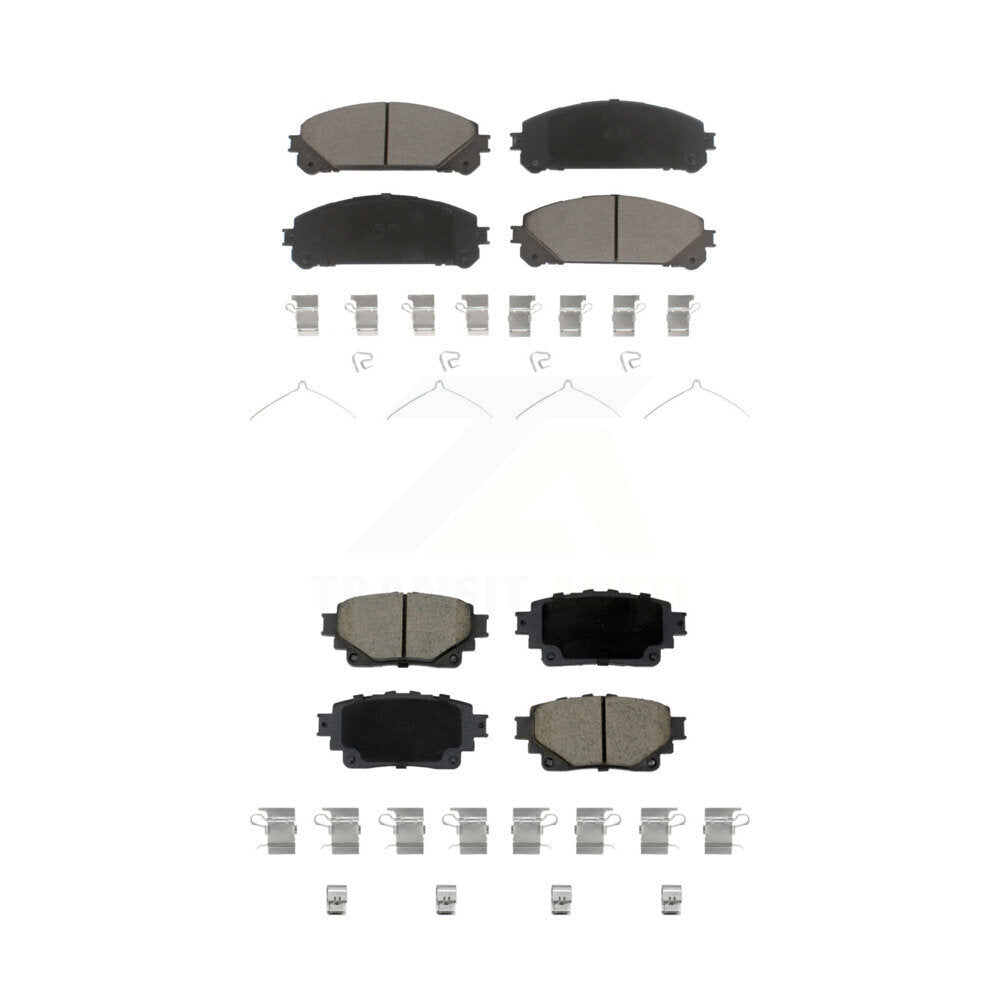 Kit de plaquettes de frein en céramique avant et arrière, pour Toyota Highlander Sienna Lexus RAV4 Prime