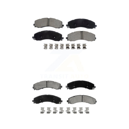 Kit de plaquettes de frein en céramique avant et arrière pour Ram 3500 2019 – 2022 avec roues doubles