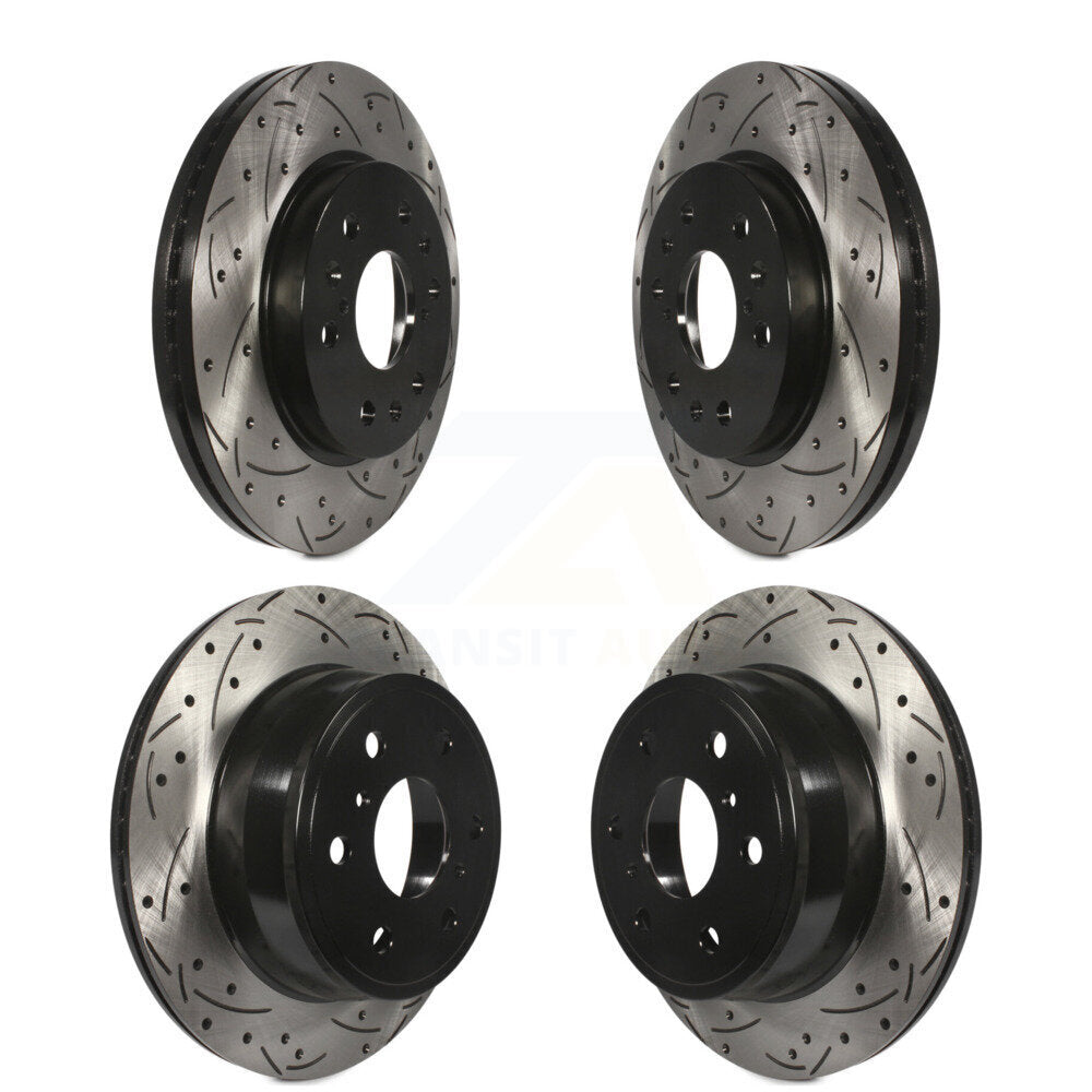 Kit de Rotor de frein à fente de perçage avant et arrière, pour Chevrolet GMC Sierra 1500 Silverado X