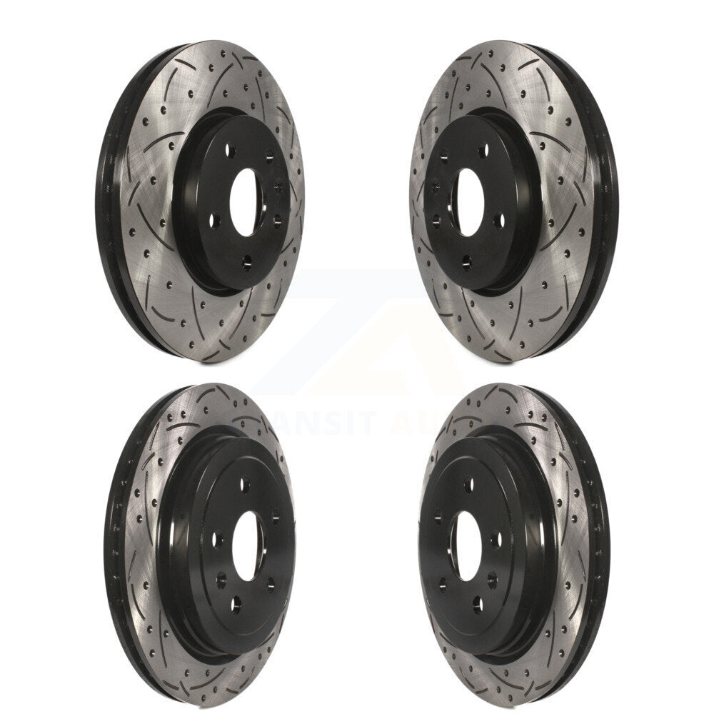 Kit de rotors de frein à disque pour fente de perçage avant et arrière, pour Chevrolet Camaro LT L 2010 – 2015