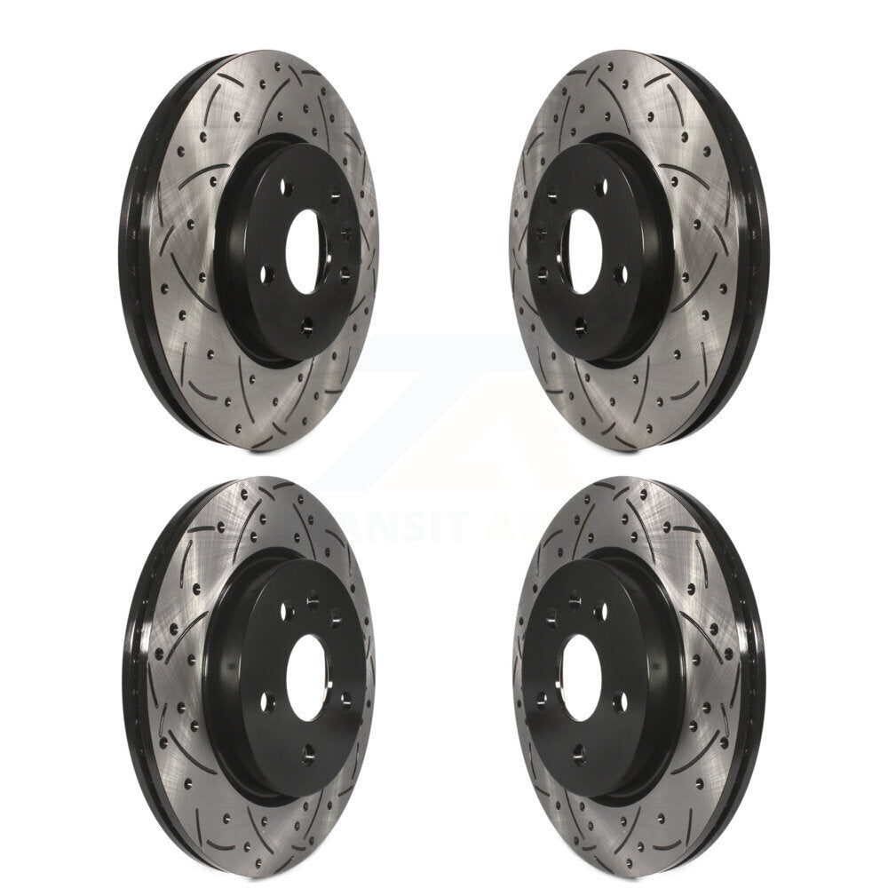 Kit de Rotor de frein à fente de forage avant et arrière, pour Chevrolet Malibu Impala Buick LaCross