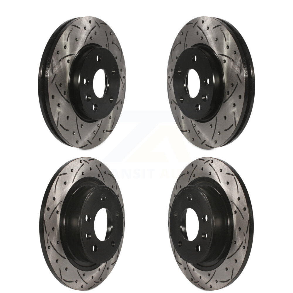 Kit de rotors de frein à disque fendus percés avant et arrière pour Chevrolet Cruze