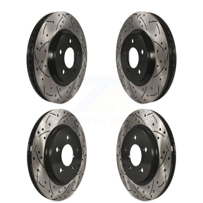 Kit de rotors de frein à disque fendus percés avant et arrière pour Ford Mustang