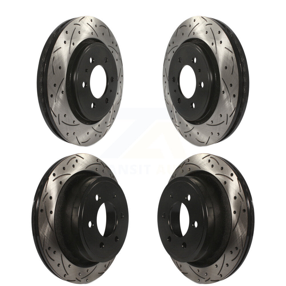 Kit de rotors de frein à disque fendus percés avant et arrière, pour Ford F-150 KD-10022