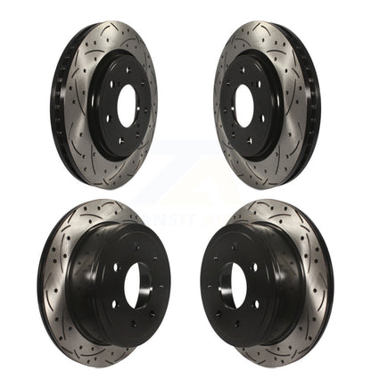 Kit de rotor de frein à fente avant et arrière pour Ford F-150 2010 – 2011 avec roue à 7 écrous