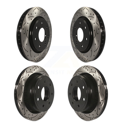 Kit de rotor de frein à fente avant et arrière pour Ford F-150 2012 – 2014 avec roue à 7 écrous