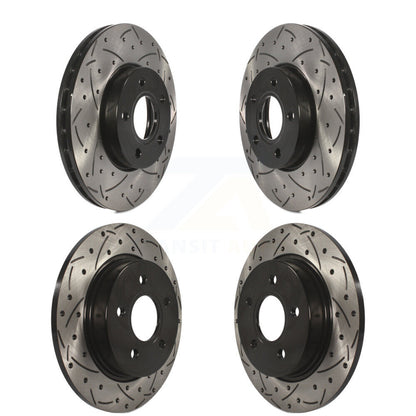 Kit de rotors de frein à disque fendus percés avant et arrière, pour Ford Focus KD-10022
