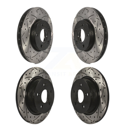 Kit de rotors de frein à disque fendus percés avant et arrière, pour Ford c-max KD-10023