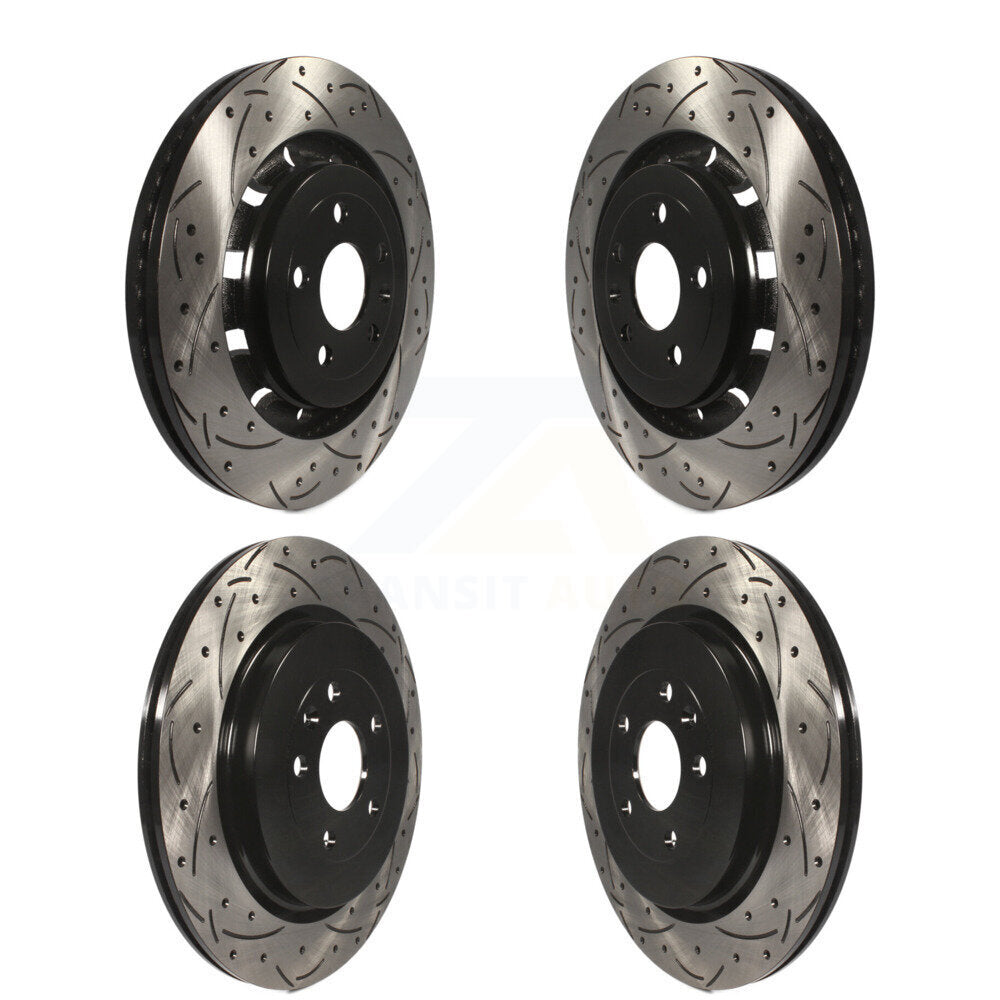 Kit de Rotor de frein à fente de forage avant et arrière, pour Ford Explorer Flex Taurus Police Seda