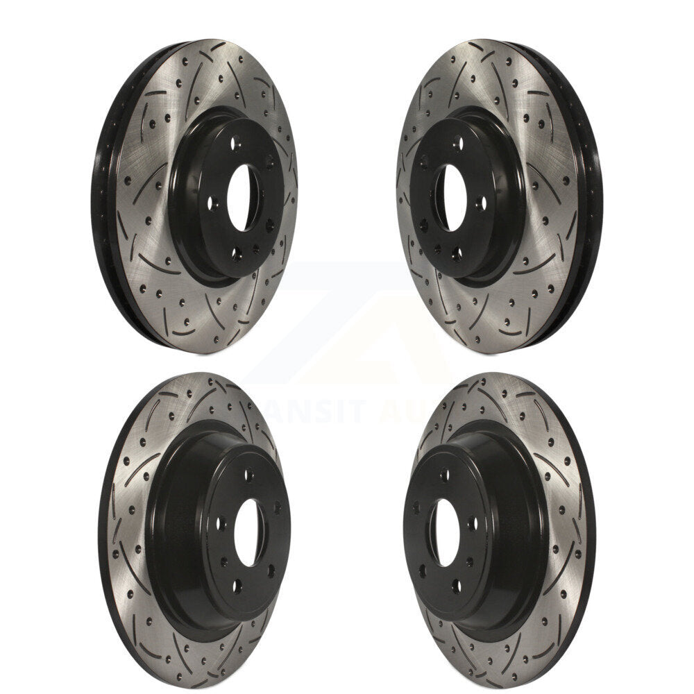 Kit de rotors de frein à disque à fente percée, revêtement avant et arrière, pour Ford Fusion Lincoln MK