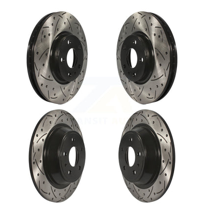 Kit de rotors de frein à disque à fente percée, revêtement avant et arrière, pour Ford Fusion Lincoln MK