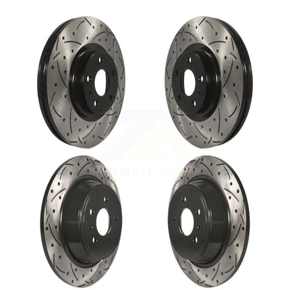 Kit de rotors de frein à disque à fente percée, revêtement avant et arrière, pour Ford Fusion Lincoln MK