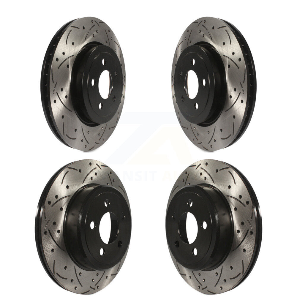 Kit de rotors de frein à fente de forage avant et arrière, pour Dodge Charger Chrysler 300 Challenge