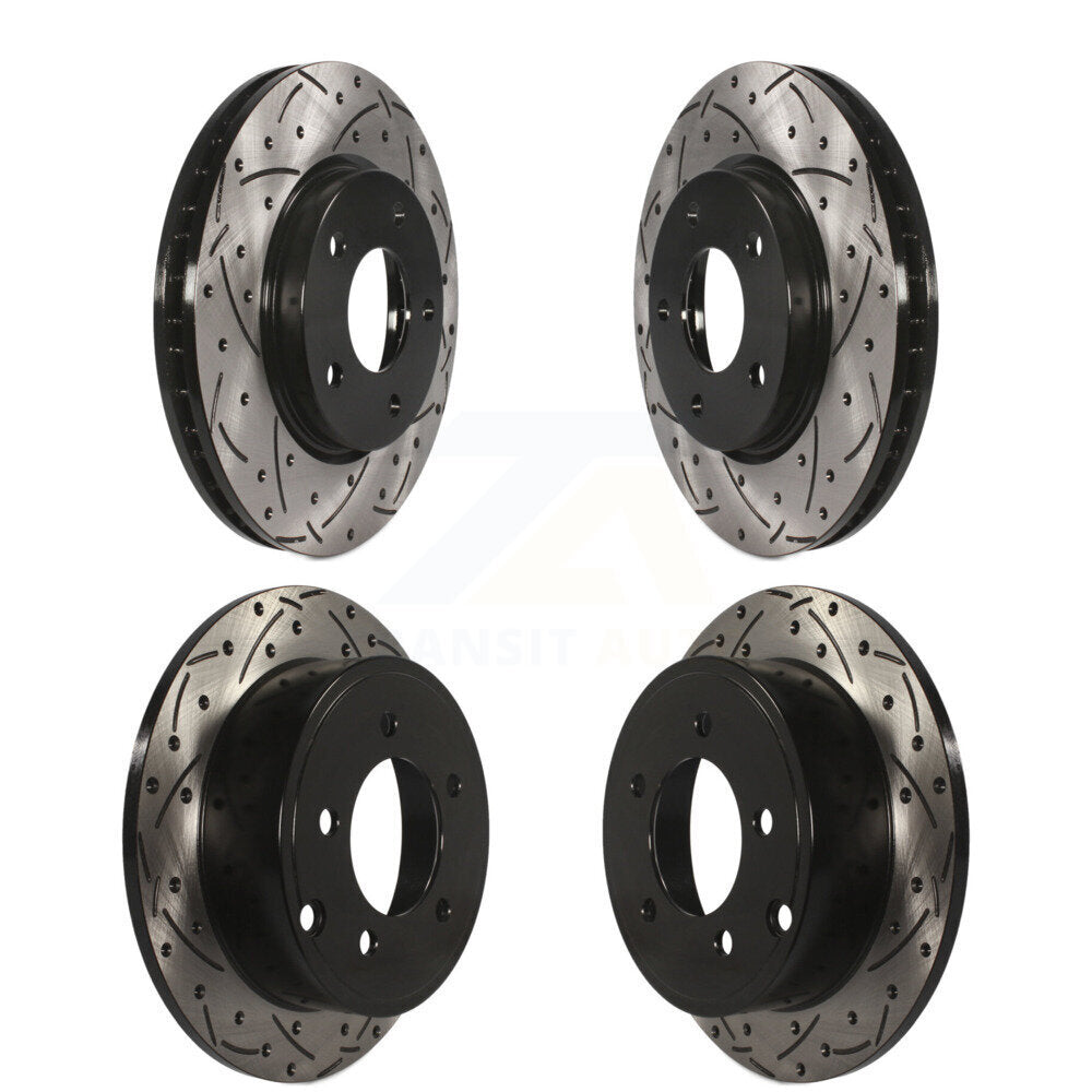 Kit de Rotor de frein à disque à fente avant et arrière, pour Mitsubishi Lancer Dodge Calibe