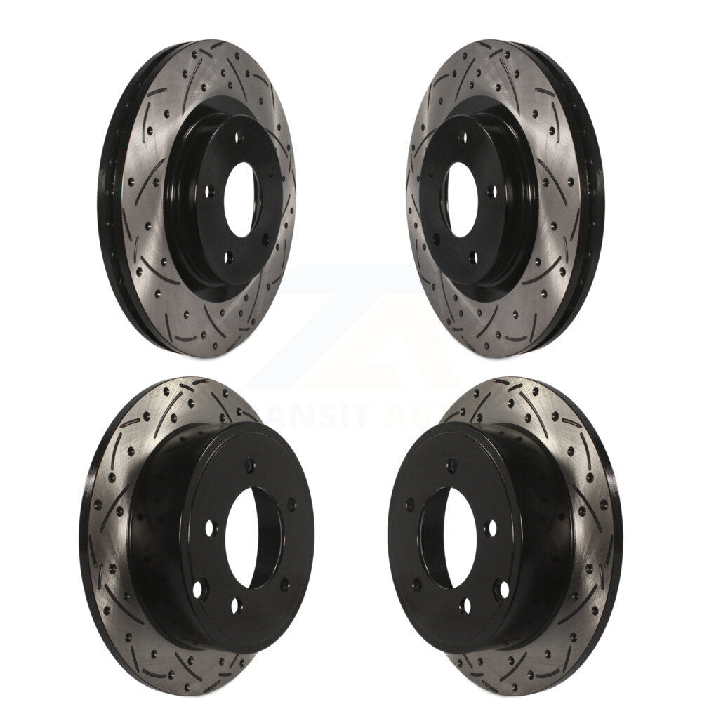 Kit de Rotor de frein à fente de forage avant et arrière, pour Jeep Patriot Compass Dodge calibre 20