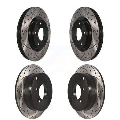 Kit de rotors de frein à disque fendus percés avant et arrière pour Mitsubishi Outlande