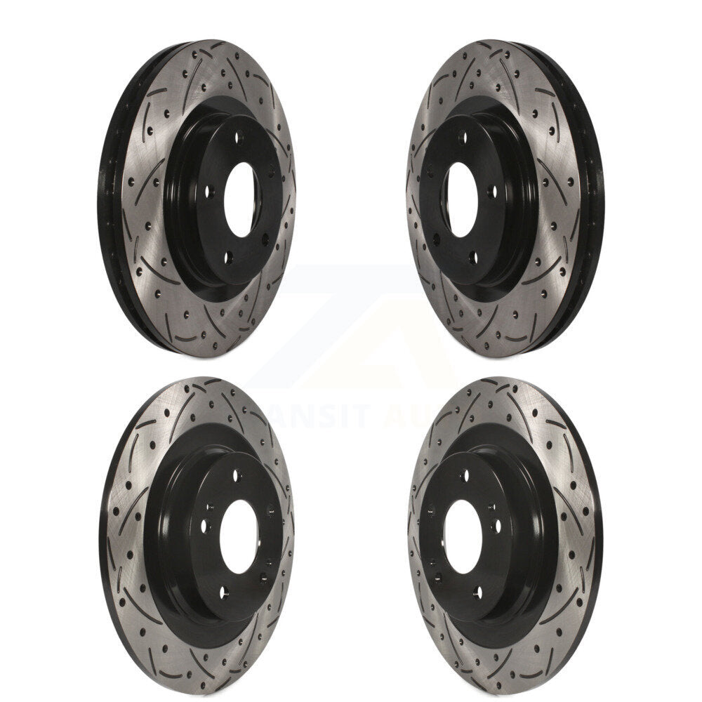 Kit de Rotor de frein à fente de forage avant et arrière, pour Mitsubishi RVR Outlander Eclipse Cros