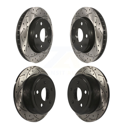 Kit de rotors de frein à disque fendus percés avant et arrière pour Jeep Wrangler JK
