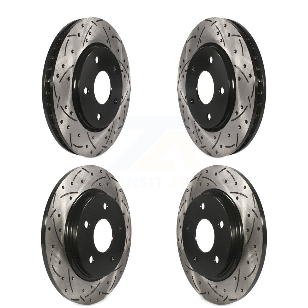 Kit de Rotor de frein à fente de forage avant et arrière, pour Dodge Grand Caravan Journey Chrysler