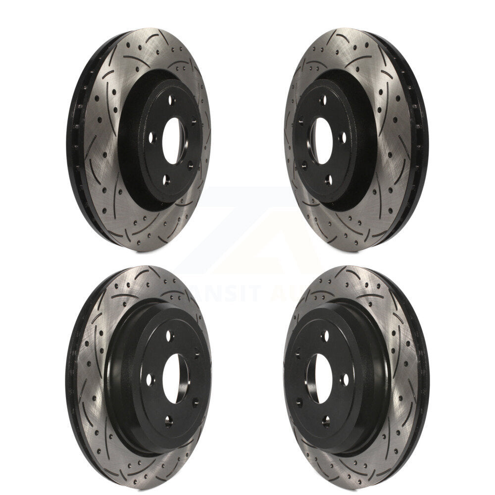 Kit de rotors de frein à disque à fente percée, revêtement avant et arrière, pour Jeep Grand Cherokee WK